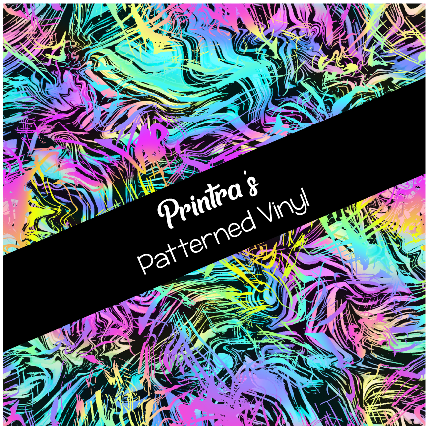 Rainbow Swirls Patterned Vinyl