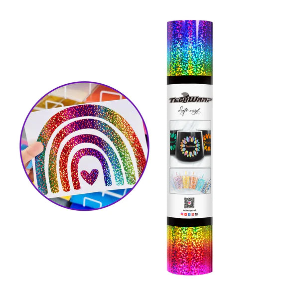 Holographic Sparkle Adhesive Vinyl - RAINBOW