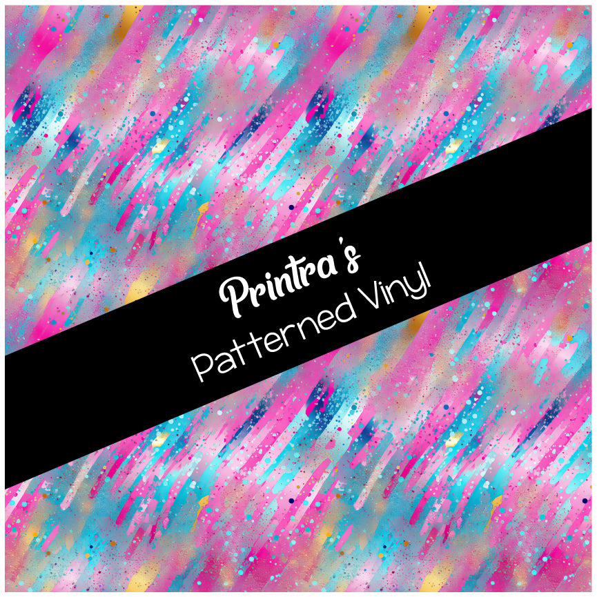 Rainbow Meteor Patterned Vinyl