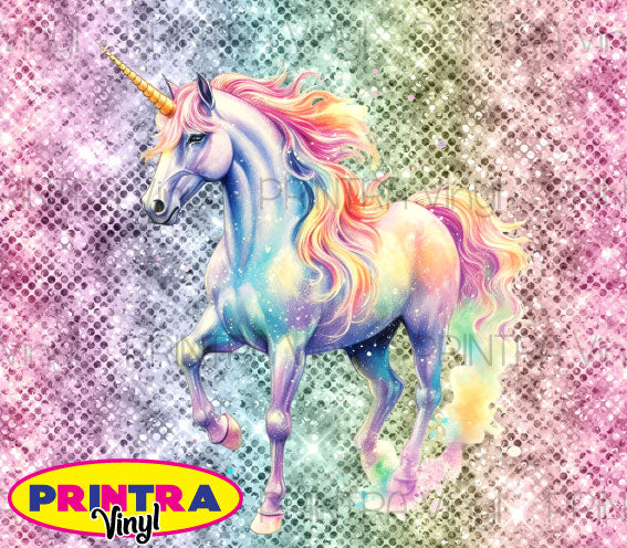 Sparkly Unicorn Tumbler Wrap (TW233)