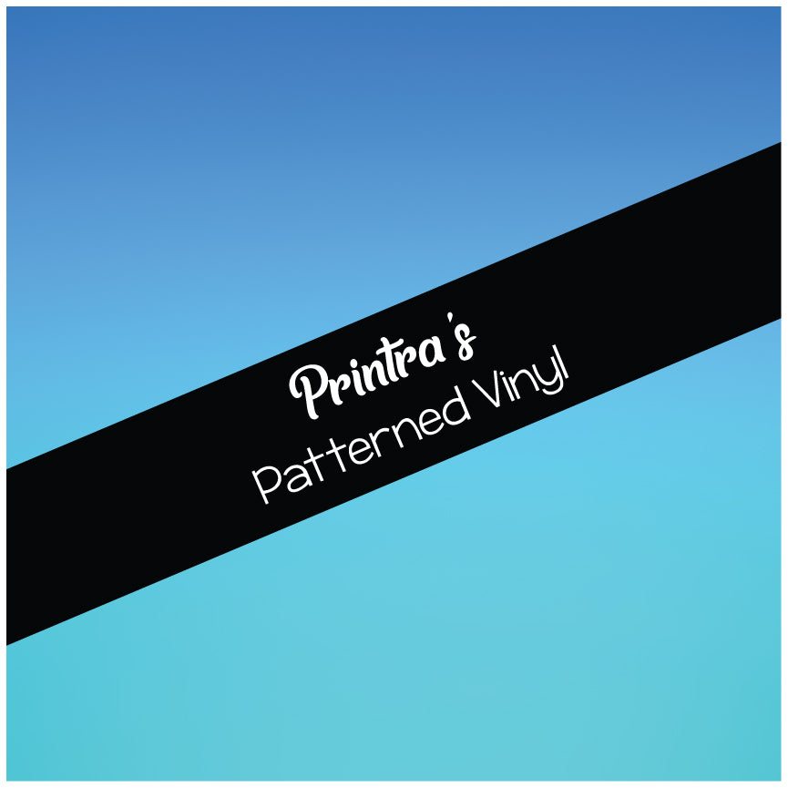 Sky Blue Ombre Patterned Vinyl