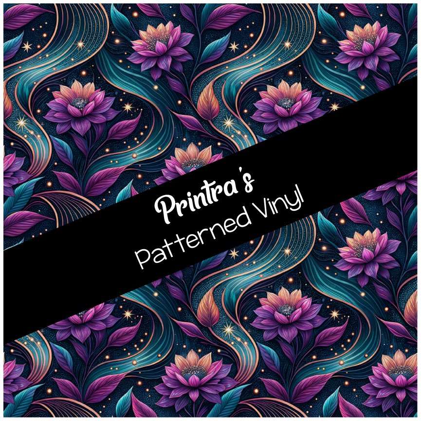 Starlit Petals Patterned Vinyl