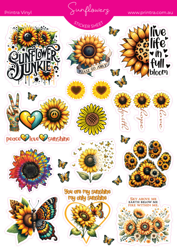 Sunflowers Sticker Sheet