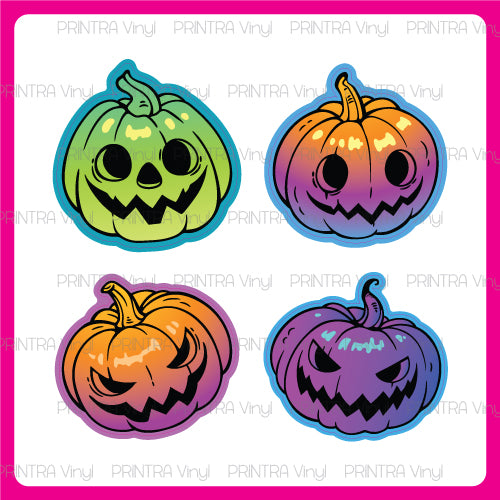 Bright Pumpkins Sticker Sheet