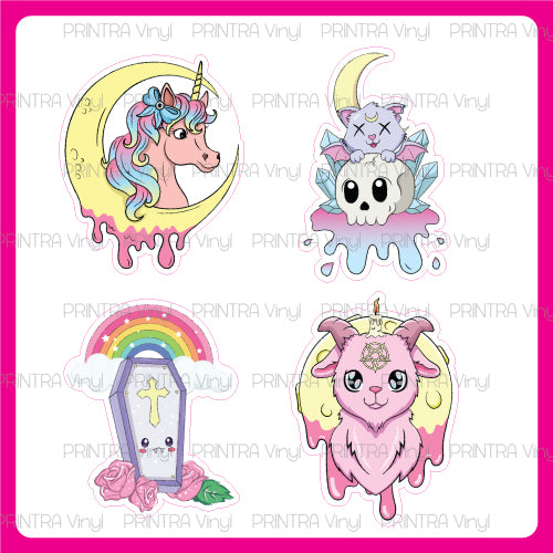 Creepy But Cute Sticker Sheet