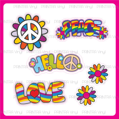 Hippy Love Sticker Sheet