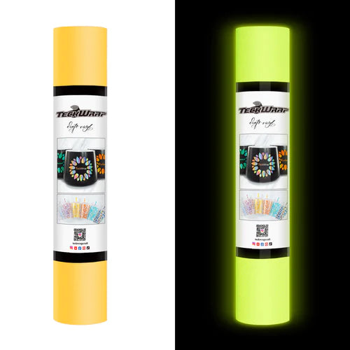Glow in the Dark Adhesive Vinyl - YELLOW