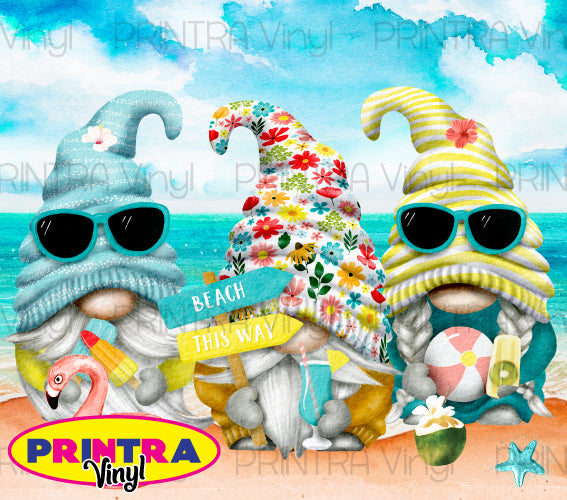 Gnomes 08 Beach Tumbler Wrap (TW115)