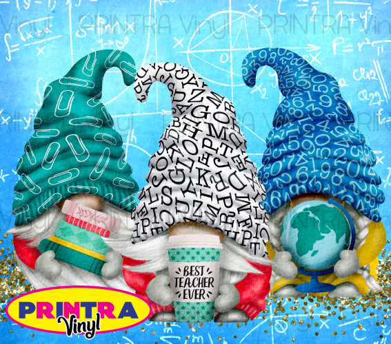 Gnomes 09 Teacher Tumbler Wrap (TW116)