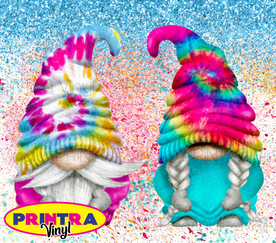Gnomes 06 Tie Dye Tumbler Wrap (TW113)