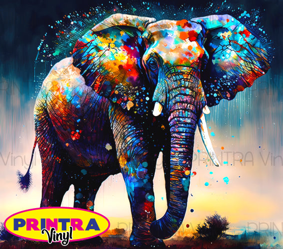 Painted Elephant Wrap (TW172)