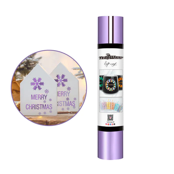 Bubble Free Mirror Chrome Adhesive Vinyl - IRIS PURPLE