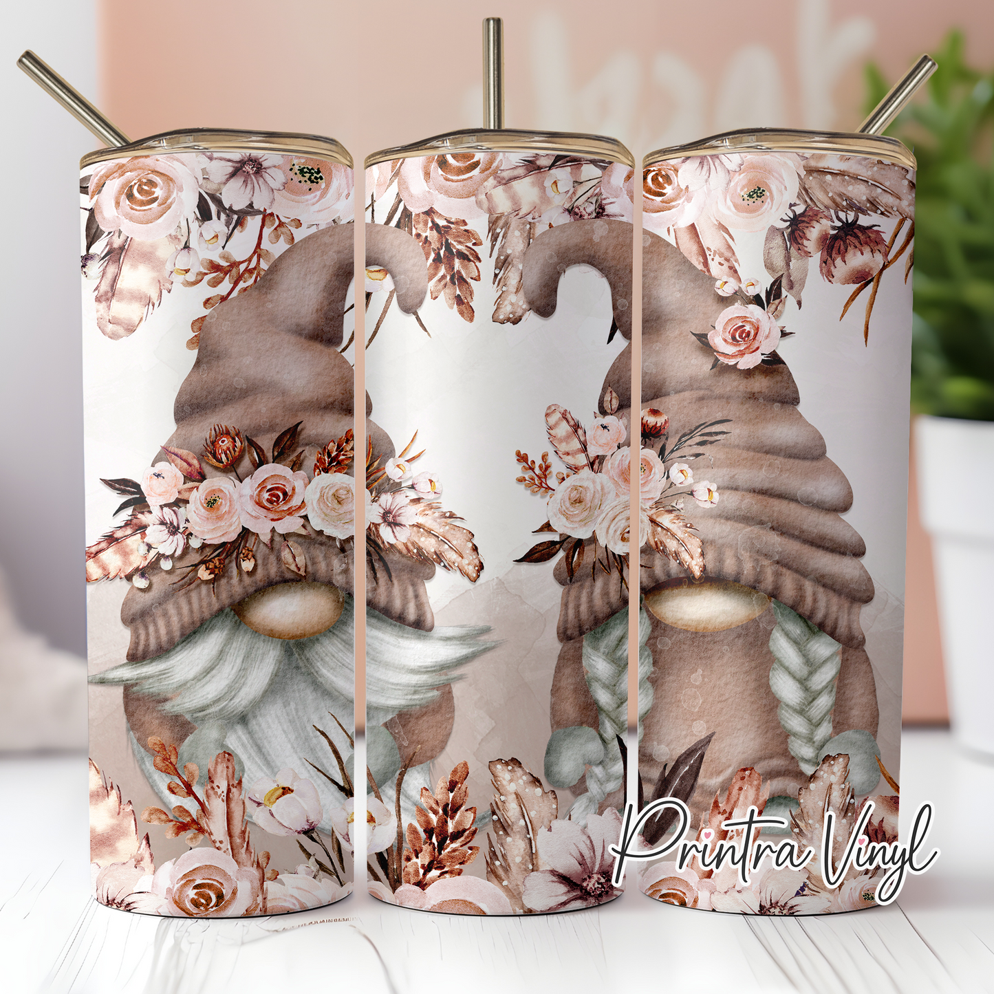 Gnomes 01 Boho Tumbler Wrap (TW108)