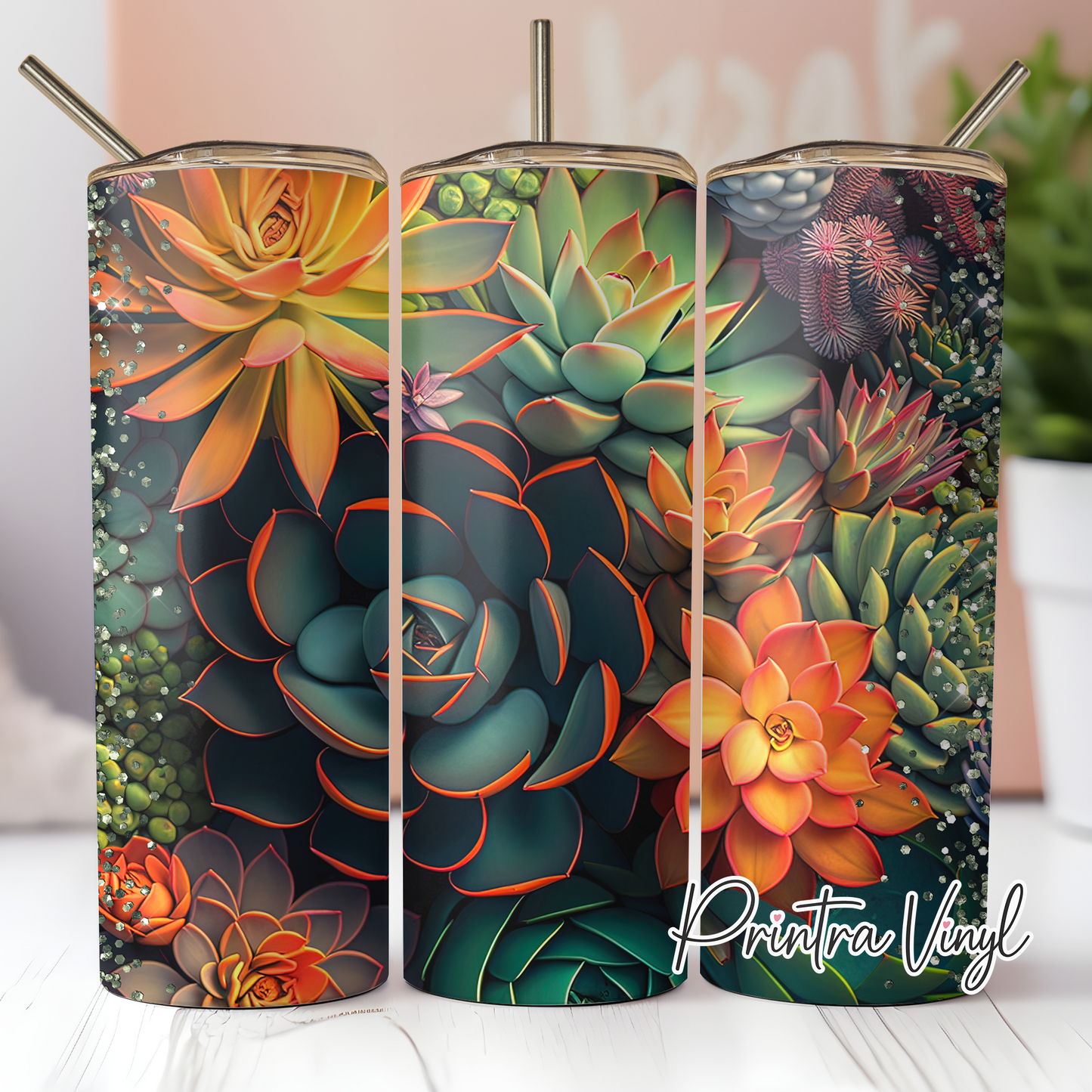 Succulent Garden 02 Tumbler Wrap (TW06)
