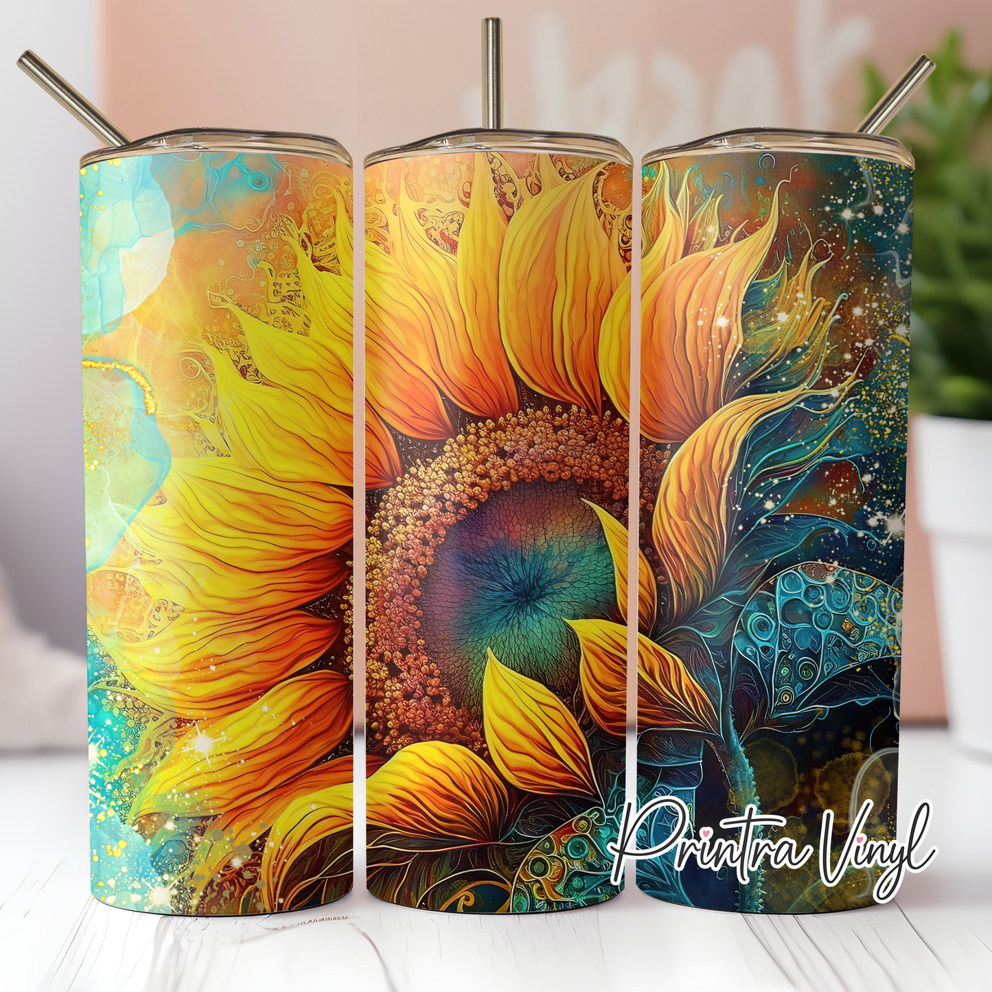 Sunflower Ink Tumbler Wrap (TW91)