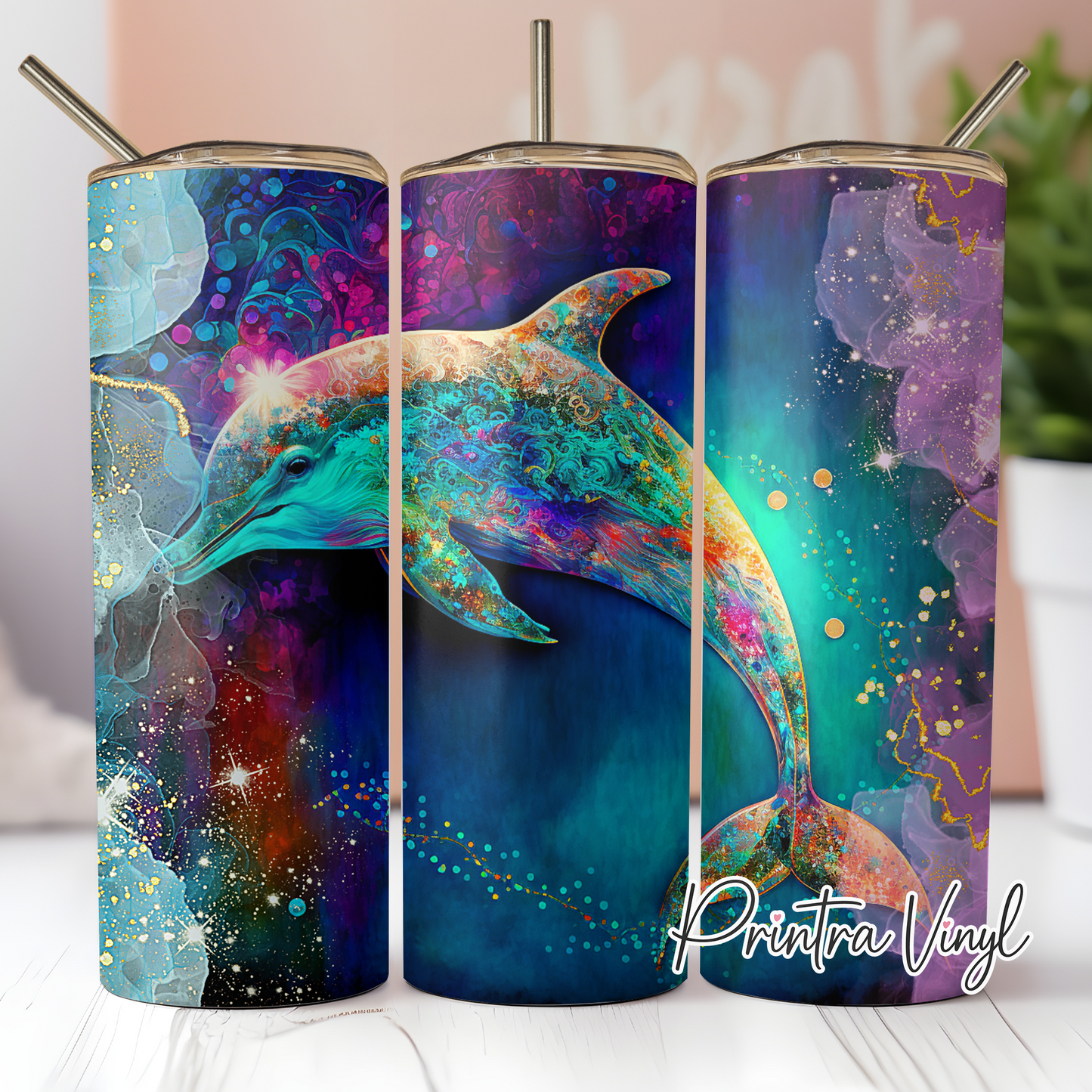 Dolphin Ink Tumbler Wrap (TW81)