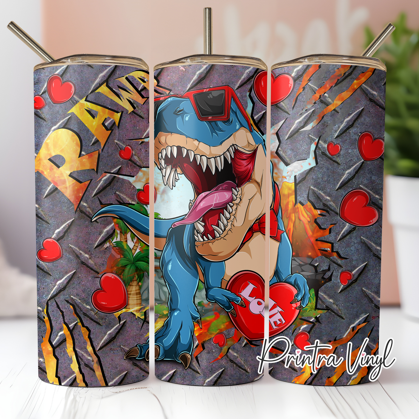 Dino Love Tumbler Wrap (TW25)