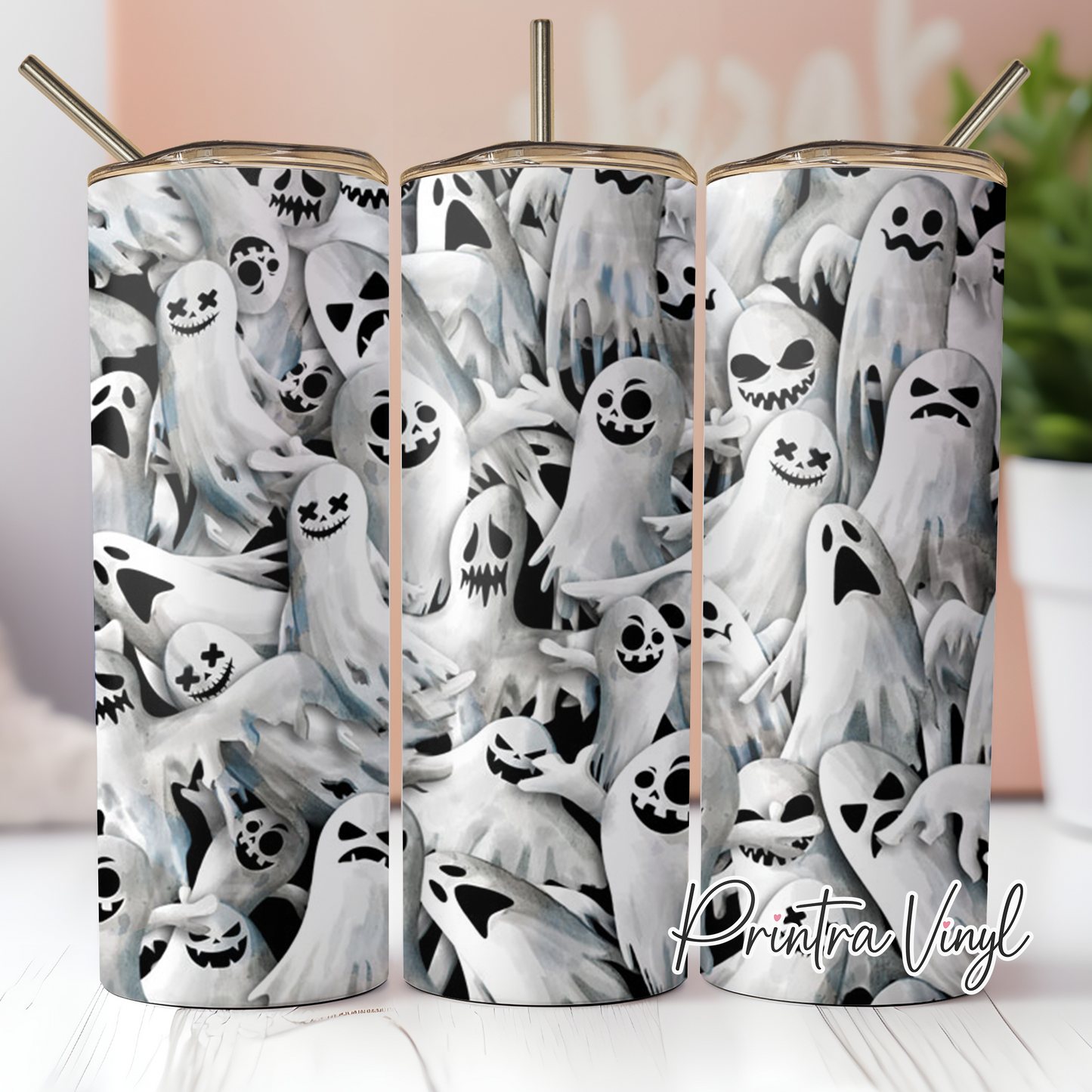 Spooky Ghosts Tumbler Wrap (TW43)