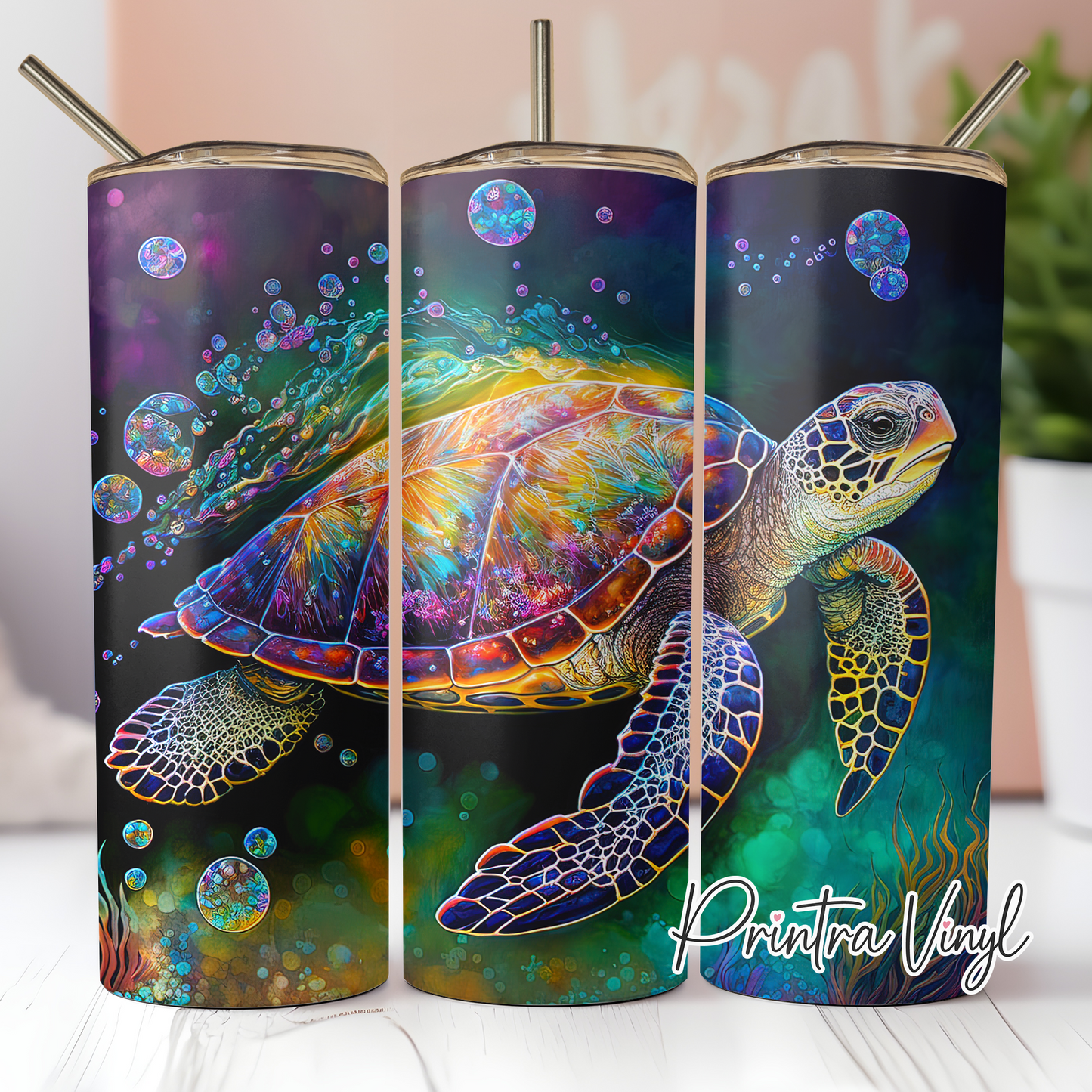Sea Turtle Ink Tumbler Wrap (TW95)