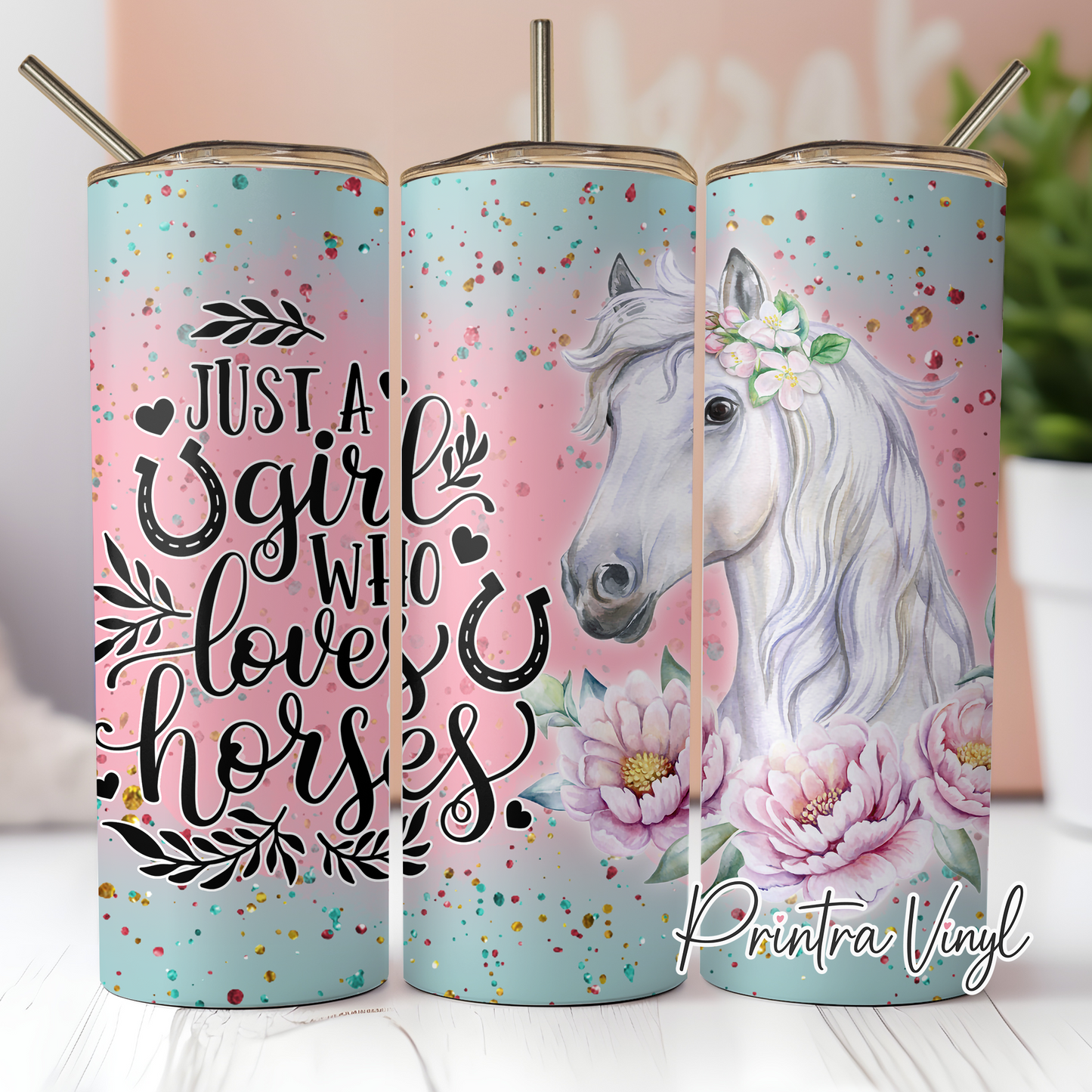 Horse Love Tumbler Wrap (TW143)