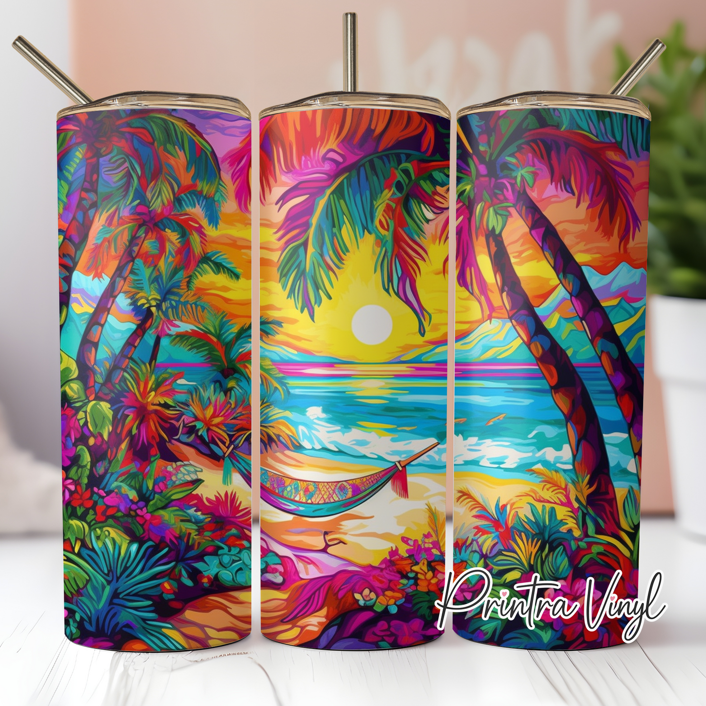 Bright Beach Tumbler Wrap (TW197)