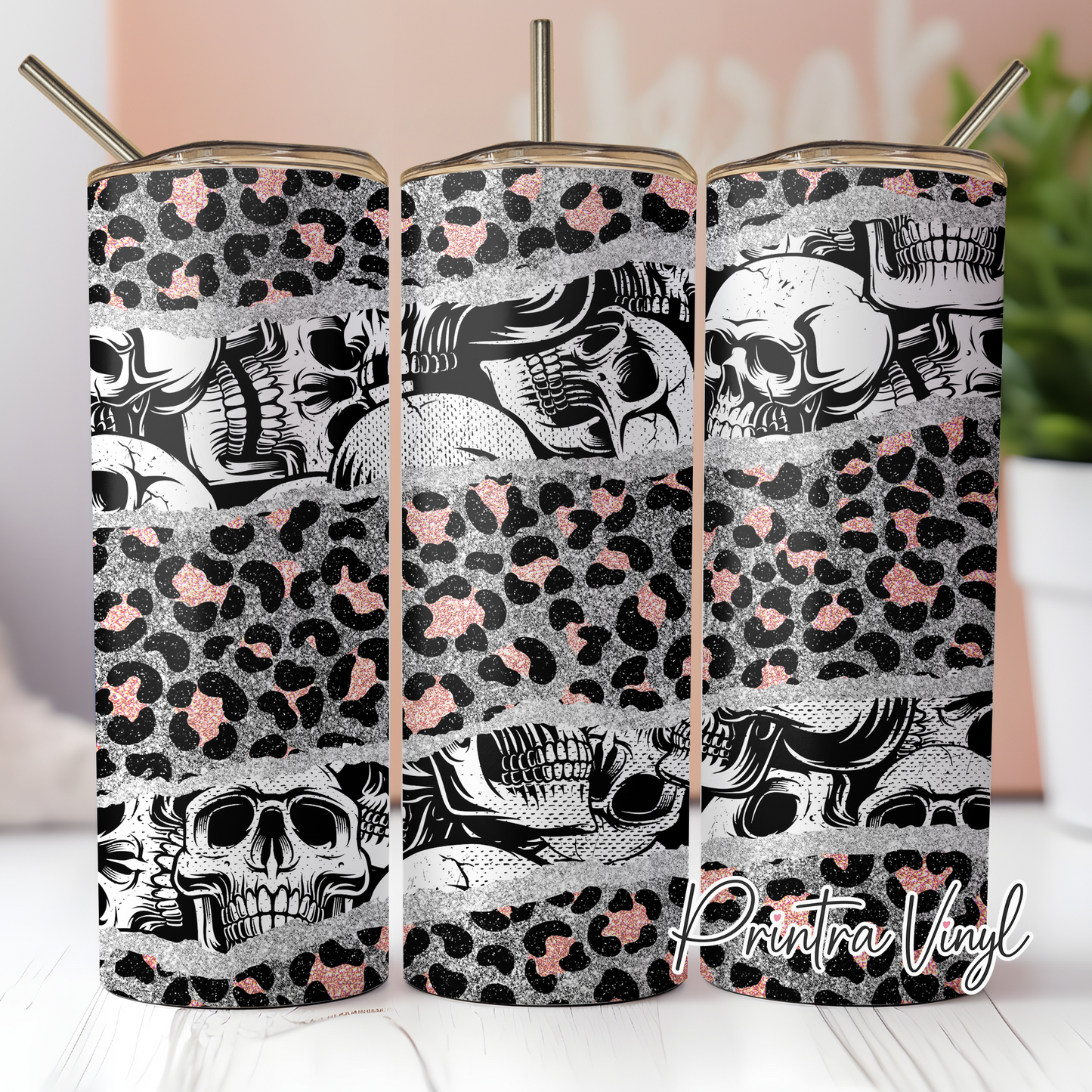Leopard Skulls Tumbler Wrap (TW09)