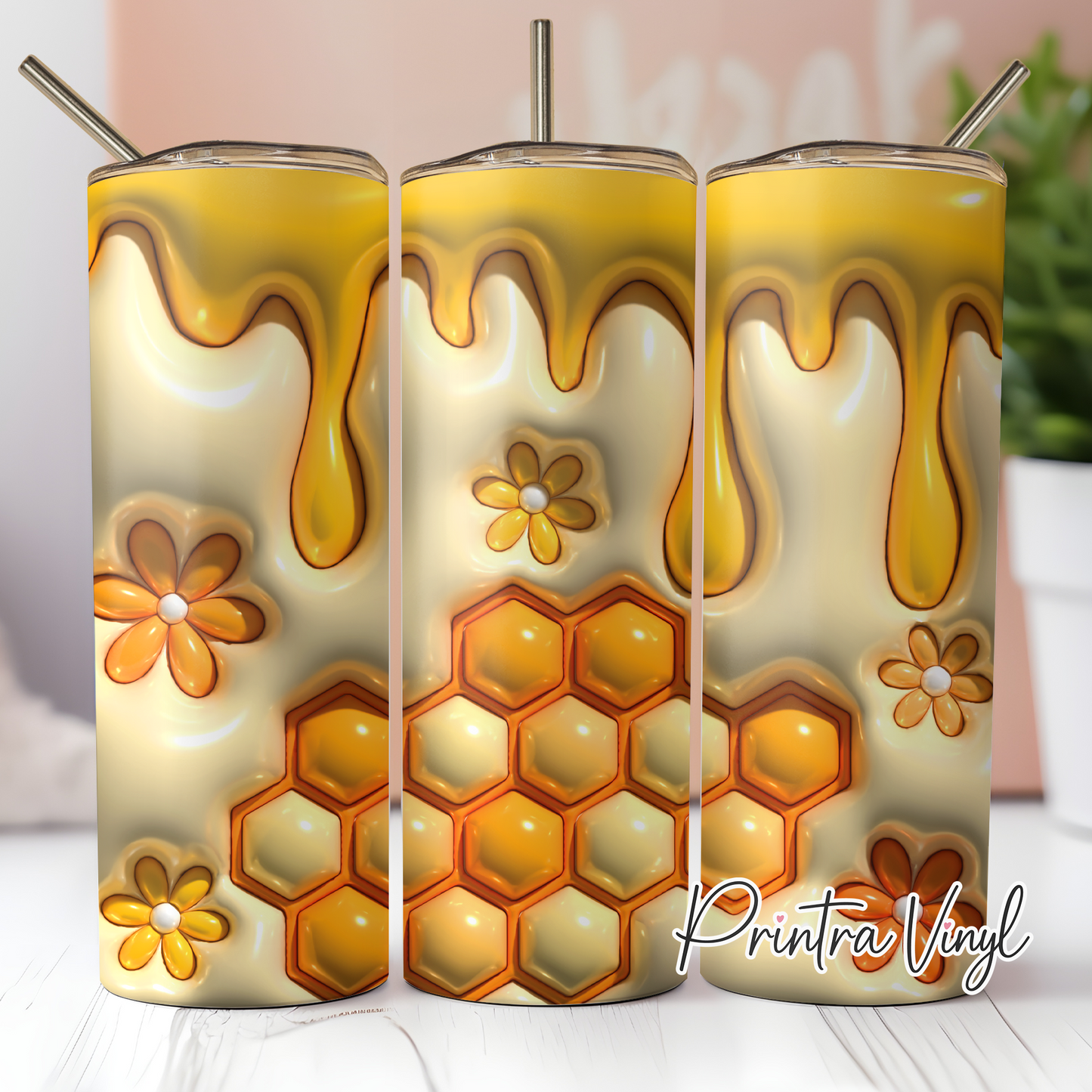 3D Inflated Honey Drip Tumbler Wrap (TW225)