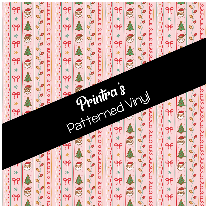Pink Christmas #08 Patterned Vinyl