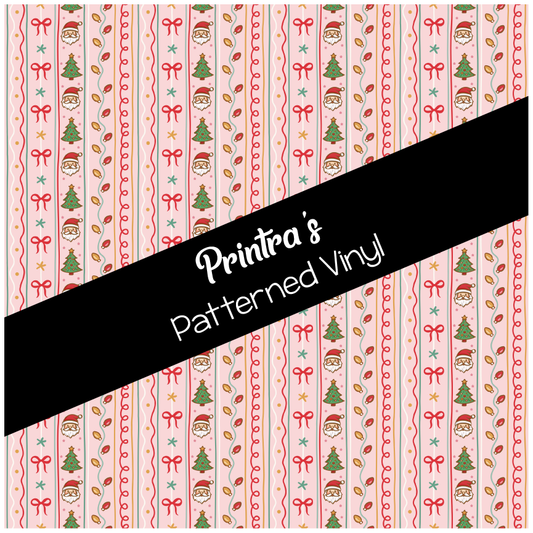 Pink Christmas #08 Patterned Vinyl