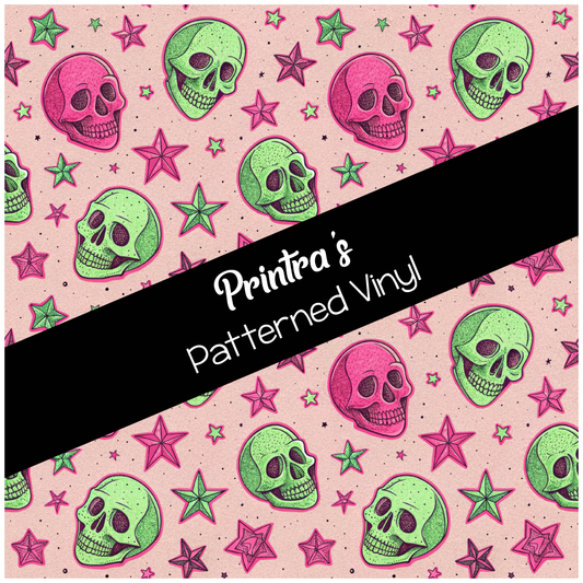Skulls #08 Patterned Vinyl