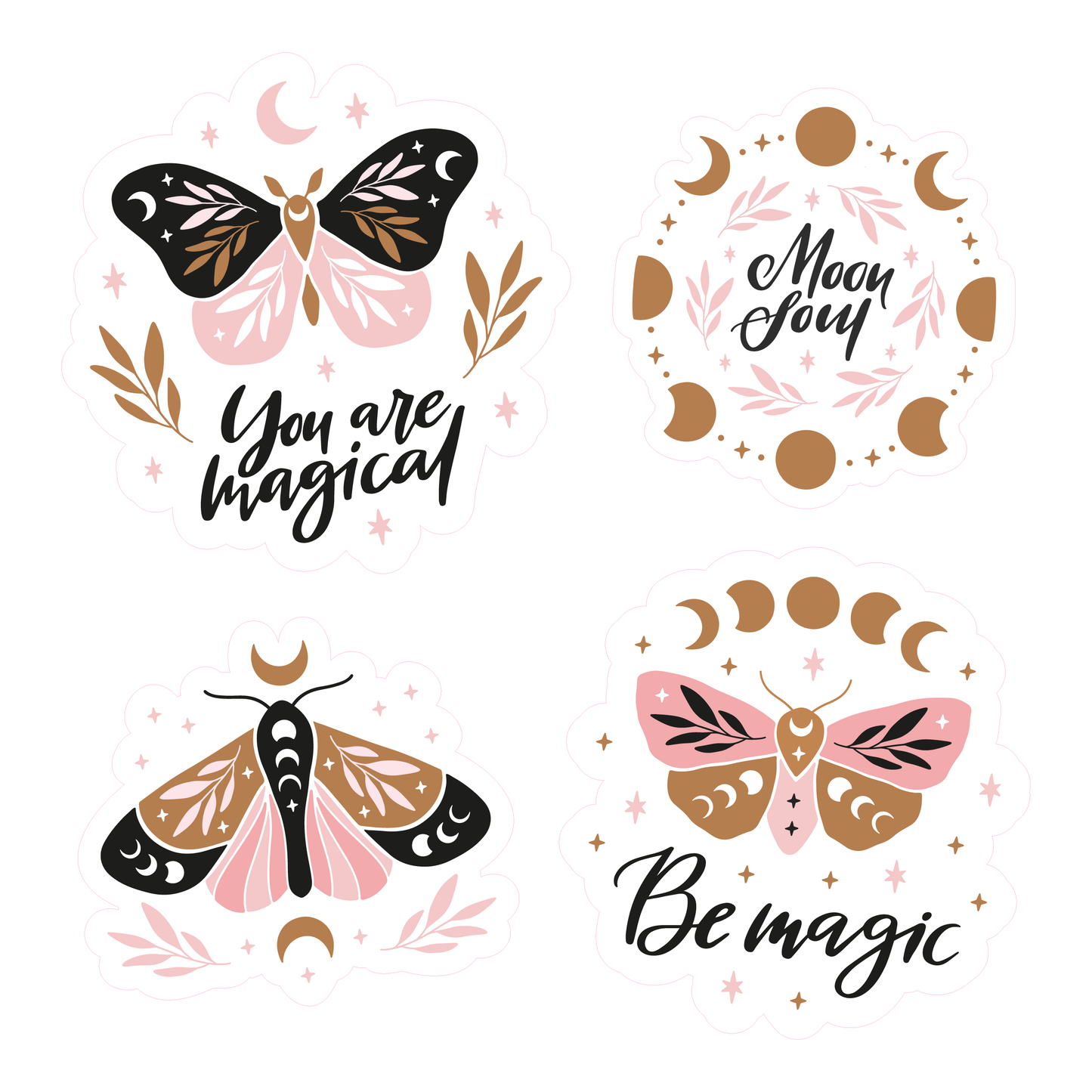 Boho Magic Vibes Sticker Sheet