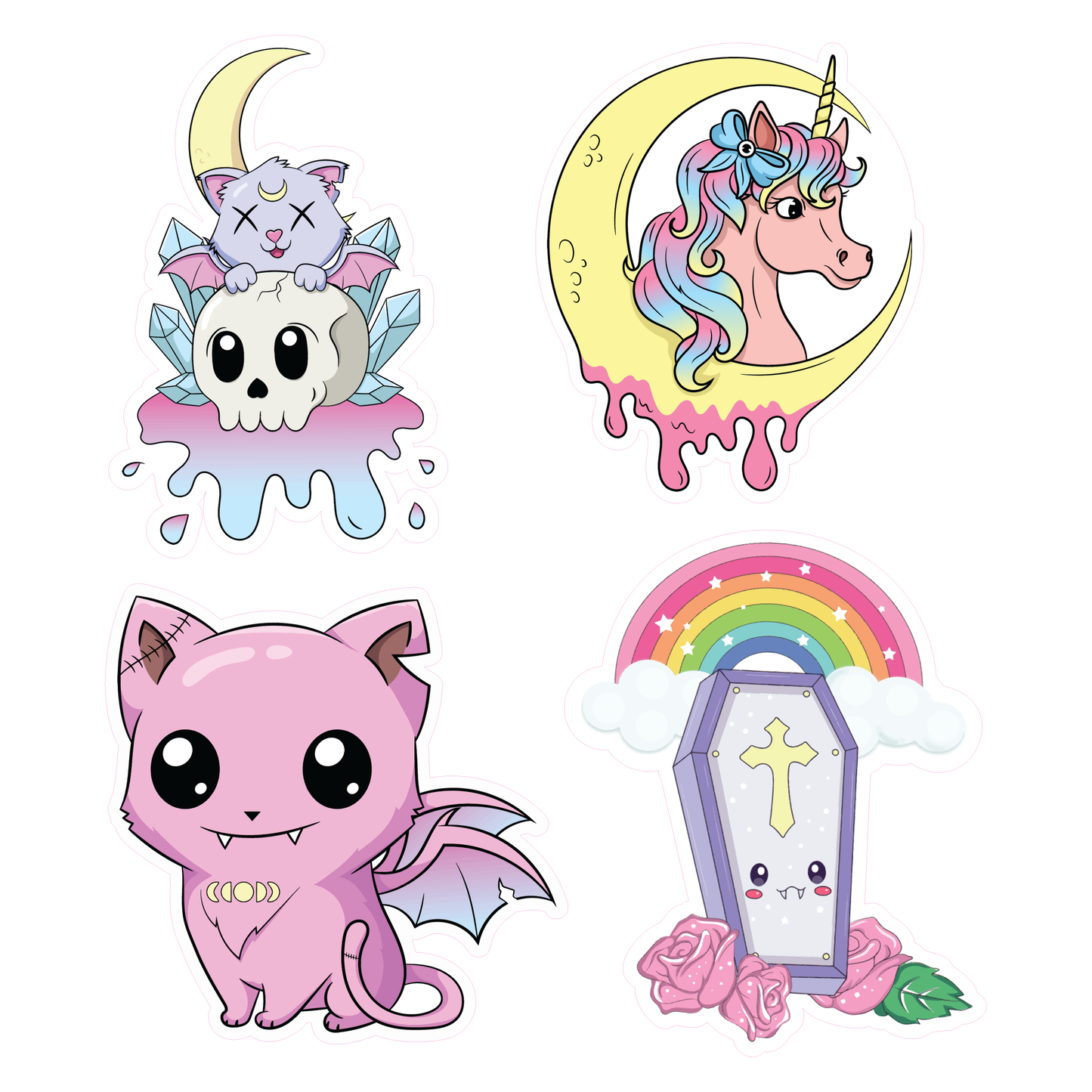Creepy But Cute Sticker Sheet