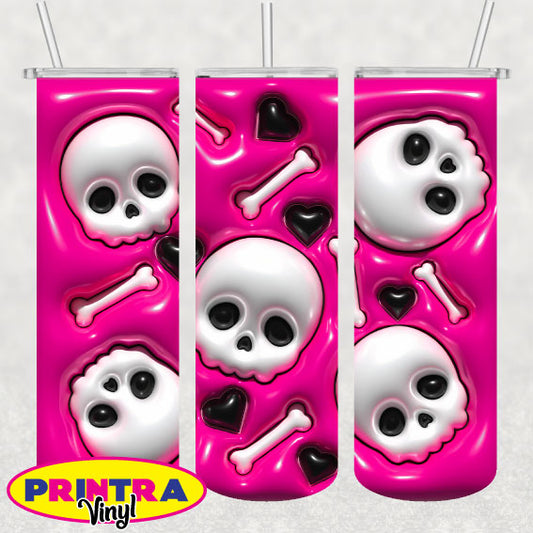 3D Inflated Skulls 01 Wrap (TW221)