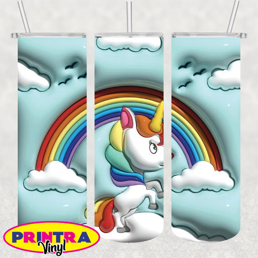 3D Puff Unicorn Wrap (TW219)