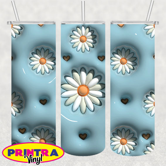 3D Puff Daisies Wrap (TW209)