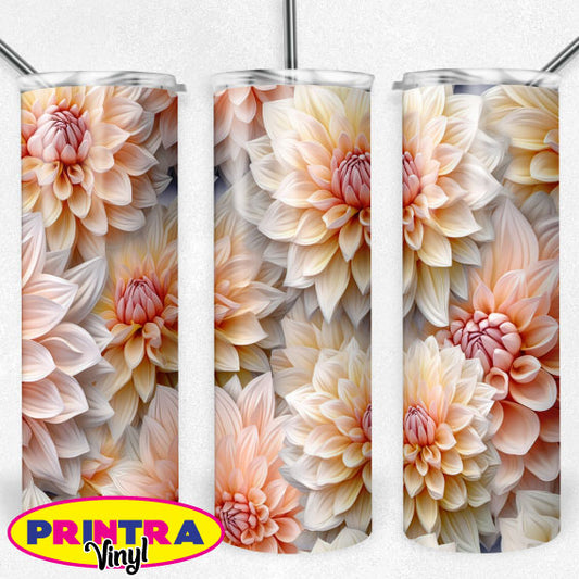 3D Dahlias Wrap (TW199)