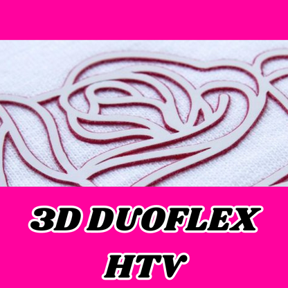 Red/White 3D Duoflex HTV