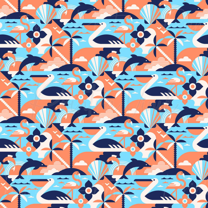 Adventure Trails Coast Patterned Vinyl