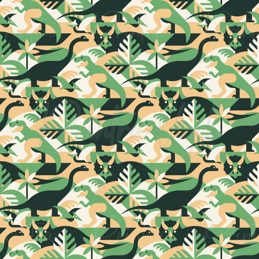 Adventure Trails Jurassic Patterned Vinyl