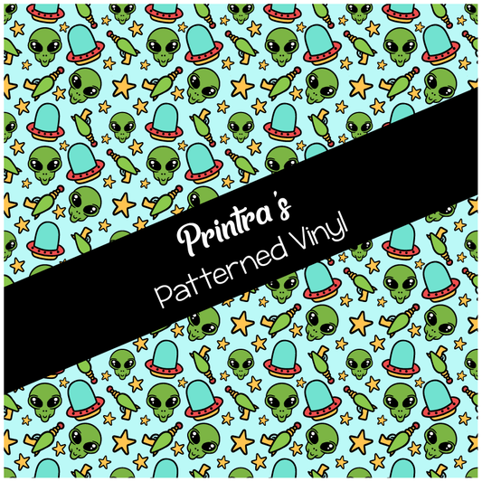 Alien Zaps Patterned Vinyl