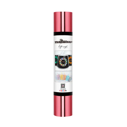 Bubble Free Mirror Chrome Adhesive Vinyl - BEGONIA ROSE