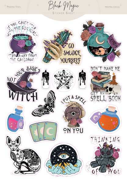 Black Magic Sticker Sheet