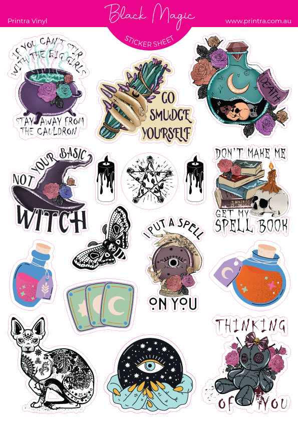 Black Magic Sticker Sheet