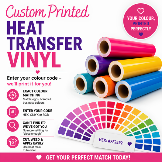 Custom Printed Solid Colour Heat Transfer Vinyl