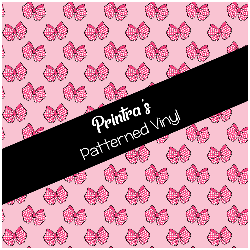 Dotty Bow Delight Patterned Vinyl