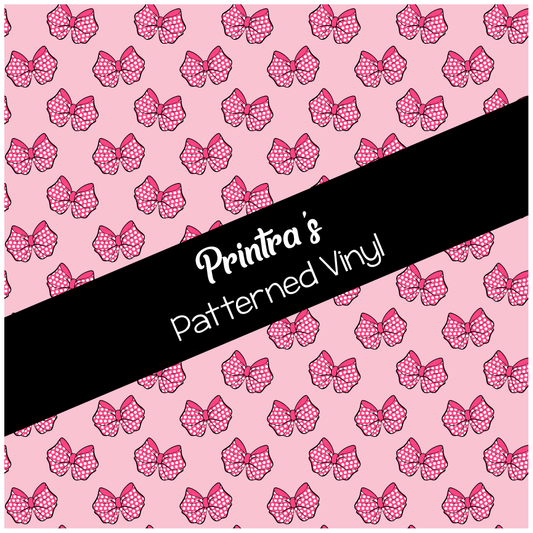 Dotty Bow Delight Patterned Vinyl