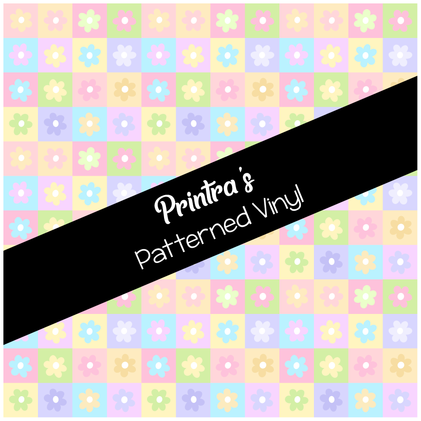 Daisy Squares Patterned Vinyl