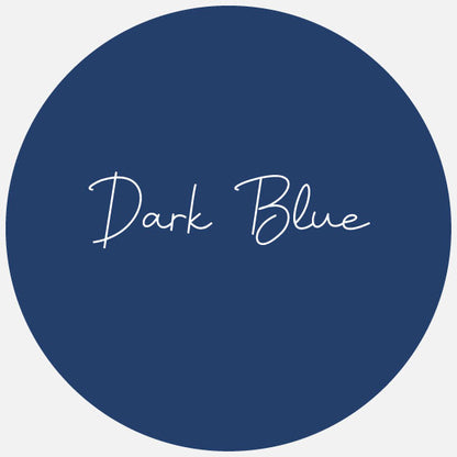 A dark blue circular sample of Avery Dennison GLOSS Permanent Adhesive Vinyl.