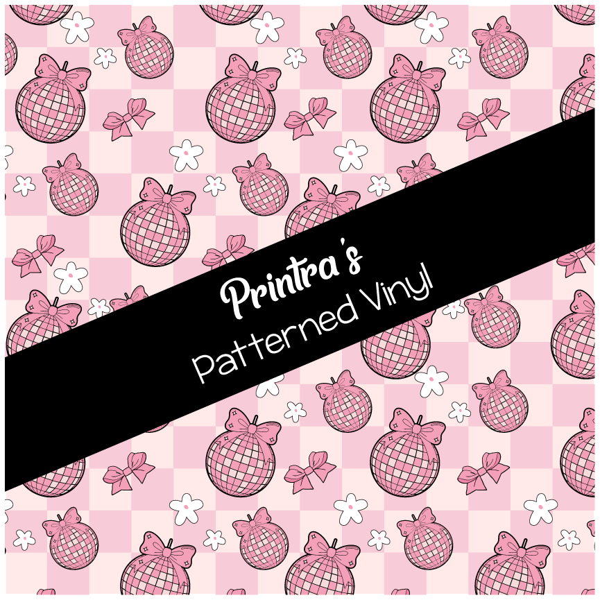 Disco Bows Patterned Vinyl