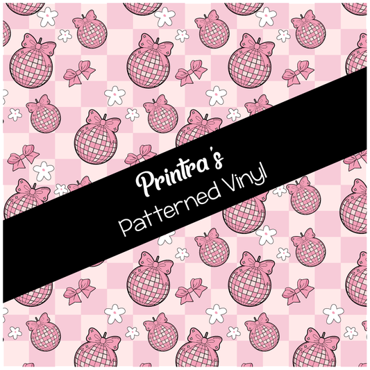 Disco Bows Patterned Vinyl